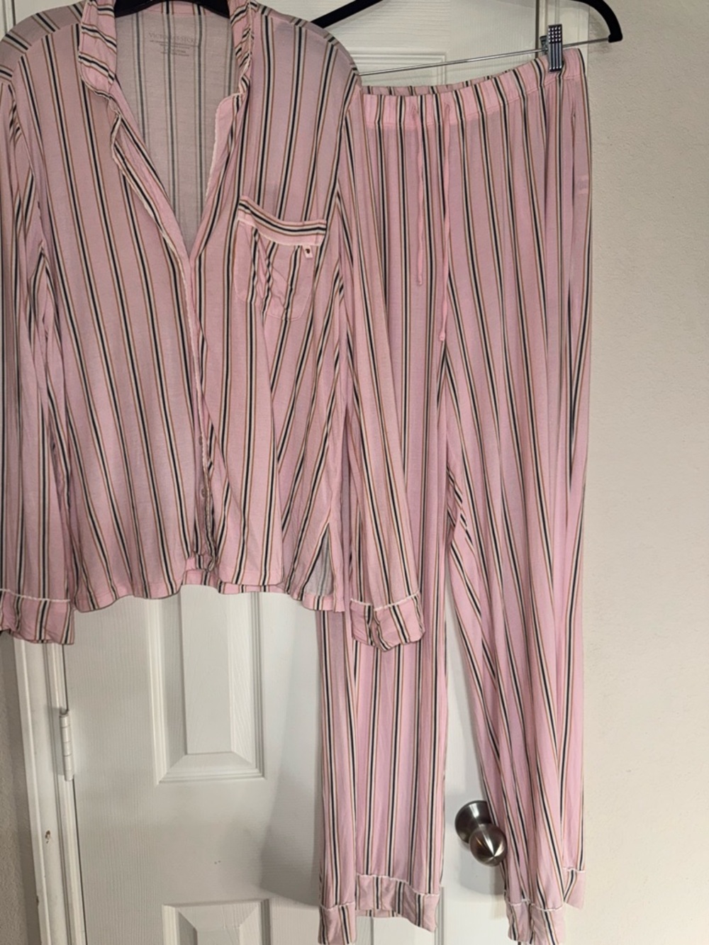 Victoria’s Secret Pink Striped Pajama Set